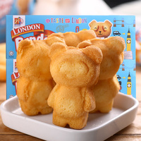 马来西亚进口零食品伦敦小熊480g/24枚 小熊蛋糕早餐代餐西式糕点