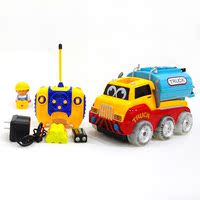 包邮力天正品 儿童玩具车遥控汽车工程车挖掘车 充电带音乐灯光