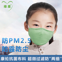 绿盾儿童口罩 防雾霾pm2.5纯棉透气保暖学生男女宝宝冬季口罩包邮