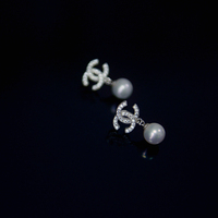 大牌款式925银天然珍珠耳环小香风主要看气质