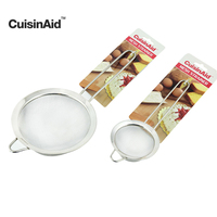 CuisinAid 整体304不锈钢手持面粉筛 加厚30目筛网 糖粉筛 火锅捞