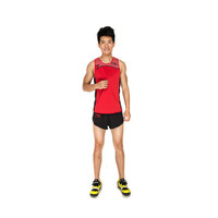 李宁田径服套装 男 马拉松跑步健身训练衣 背心短裤比赛运动服