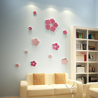 花季 卧室浪漫客厅亚克力立体墙贴画贴花朵儿童房可爱主卧墙贴