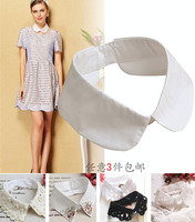 韩国复古时尚假领子珍珠水钻蕾丝装饰衬衫领子衣领假领女2件包邮