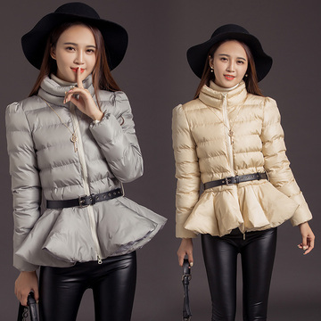 2015冬装韩版新款羽绒棉服女短款加厚保暖修身显瘦棉衣外套立领潮