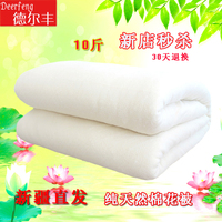 新疆纯棉花被子冬季 加厚保暖单双人棉被 手工被棉絮棉胎被芯10斤
