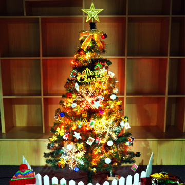 1.5米圣诞树套餐 高档圣诞节装饰 豪华加密圣诞树套餐1.5米