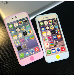 苹果6手机壳 iPhone6 plus硅胶套 聪明豆软胶壳 可爱潮女防摔6s