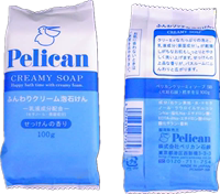 日本原装 Pelican Soap CREAMY SOAP化妆石碱 奶油化妆香皂 100g