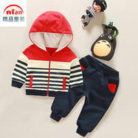 婴儿衣服男女儿童0-1-3岁宝宝秋装婴幼儿外出服长袖保暖外出套装