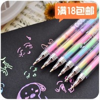 DIY创意涂鸦粉彩贺卡笔 彩色水粉笔混色 彩色中性笔相册黑卡笔