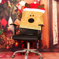圣诞装饰品卡通椅子套圣诞节创意装饰用品餐椅套餐厅酒店家具装饰