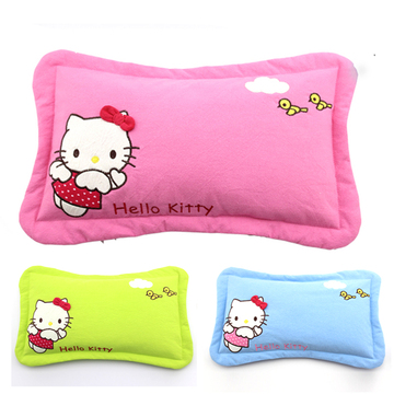 HelloKitty 猫儿童枕头全棉小孩子带枕芯宝宝荞麦壳枕头0-1-3-8岁