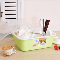碗柜塑料厨房沥水碗架带盖碗筷餐具收纳盒放碗碟架滴水碗架置物架
