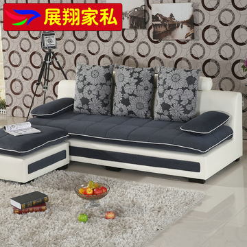 布艺沙发小户型转角组合皮配布三人沙发可拆洗沙发简约现代沙发