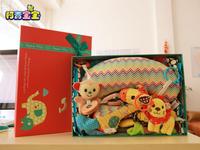 婴儿玩具礼盒宝宝游戏毯床挂安抚三大件玩偶礼物满月周岁礼品套盒