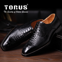 TORUS商务正装皮鞋尖头英伦男鞋真皮系带牛皮时尚潮流婚鞋秋季