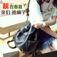 水洗皮双肩包2016新款韩版女包大容量单肩包学院风旅行大背包