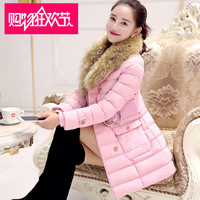 2015冬装30-35-40岁中年女士妈妈装韩版棉衣女中长款外套大码加厚