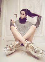 2015秋冬季新款韩版厚底坡跟鞋系带平底单鞋松糕休闲鞋运动女鞋潮
