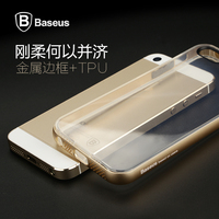 倍思 iPhone5s手机壳 苹果5手机套 5s金属边框 新款透明保护外壳