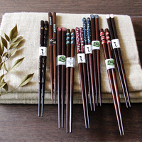 日本樱花筷子 日式筷子 铁木筷  实木工艺筷子套装 礼盒装 五双装
