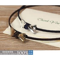 韩国进口时尚镶钻水晶头箍 纯手工甜美简约大颗水钻蝴蝶结细头箍