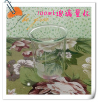 量杯透明100ml玻璃带刻度diy润唇膏手工皂面霜护手霜工具正品中国