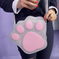 2015秋新款韩版女士单肩包mini斜跨小包包可爱猫猫手机包猫爪女包