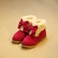 女童靴子棉鞋15冬季新款女童雪地靴儿童靴棉靴宝宝鞋短靴童靴