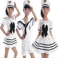 六一儿童海军服空军表演服装少儿演出服男 女童海军服儿童军装