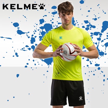 KELME卡尔美足球服套装男女短袖KELME训练服队服球服光板定制球衣