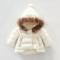 冬季女宝宝婴儿周岁中长款外套棉袄棉衣公主加厚保暖棉服1 2 3岁