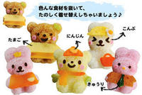 日本小熊小兔饭团模具套装造型器便当寿司鸡蛋DIY模具包邮