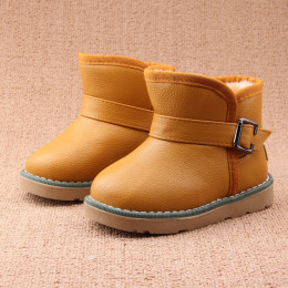 2015新款防水防滑男女童棉靴儿童雪地靴加厚加绒宝宝棉鞋1-3-5岁