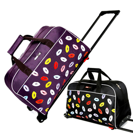 时尚男女旅行包拉杆包可折叠牛津布手提行李包袋登机拉杆箱包防水