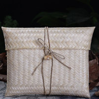 越南创意收纳包竹编提包 纯手工编织环保田园风大号竹夹包