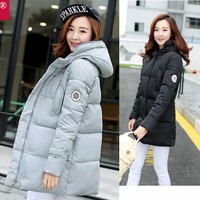 2015冬季新款特价韩版羽绒棉服女中长款修身 女装外套棉衣棉服