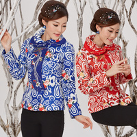 2015冬季新款 中式女士改良唐装保暖夹棉加厚小棉袄棉衣