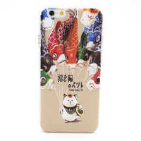 最新款日本复古日系和风猫浮雕iphone6 plus苹果6手机壳4.7硬壳潮