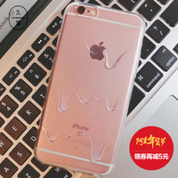 iphone6手机壳透明简约苹果6s手机壳硅胶全包边水纹水滴手机软壳