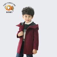 男童呢子外套 2015冬季新款韩版童装儿童妮子大衣毛尼中长款外套