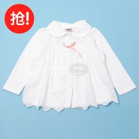 韩版童装 女童纯棉开衫外套上衣宝宝上衣衬衫