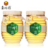 【绿色食品】森蜂园椴树蜂蜜450g*2  野生土蜂蜜农家椴树蜜