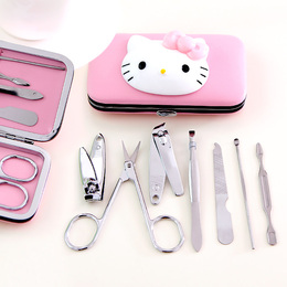 指甲刀套装7件套Hello Kitty不锈钢修甲美甲工具指甲剪个人护理
