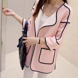 2015年秋季韩版新款中长款大码长袖一粒扣宽松针织毛衣外套开衫女