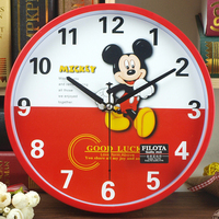 包邮静音卡通挂钟 客厅卧室钟表 现代创意时钟 可爱儿童简约挂表