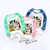 3件包邮15年秋季新款韩国代购纯棉儿童男女儿童卡通米奇t恤卫衣