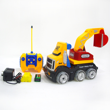 包邮力天正品卡通玩具车遥控特技1:18运输车儿童早教益智玩具
