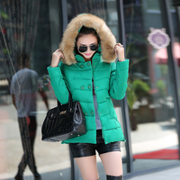 2015冬装外套加厚棉衣女短款棉袄韩版修身毛领大码羽绒棉服包邮潮